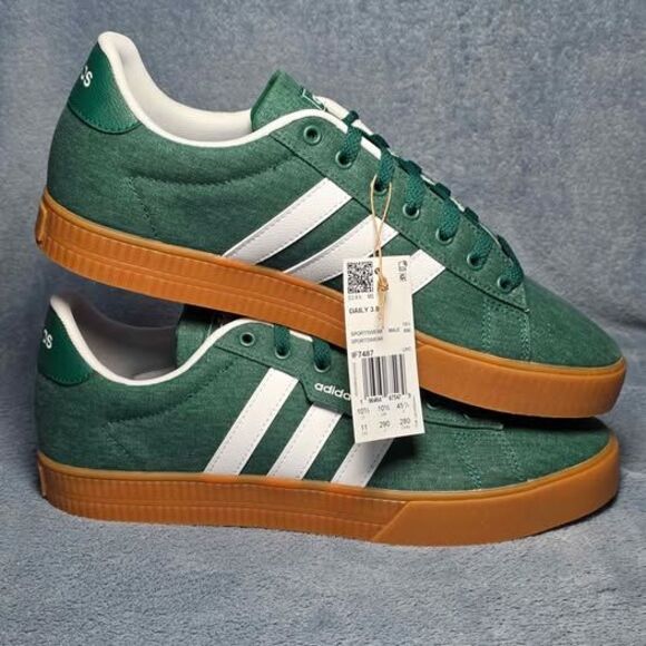 Adidas Daily 3.0 Green Sneakers Men\'s Size 11 main image 4